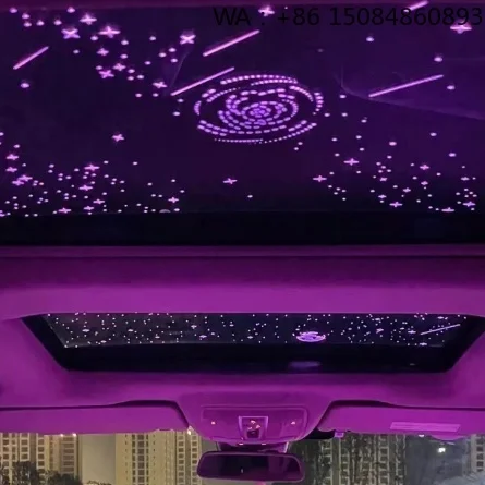 Color Changing Rainbow Starry Sky LED Light Universal Car Sunroof Top Creative Decoration Accessories