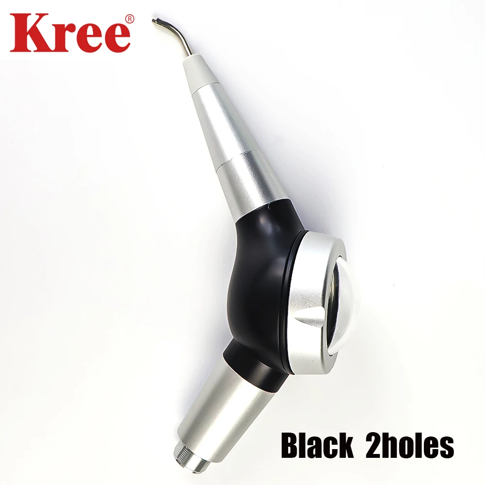 

Стоматологический бикарбонатный легкий струйный воздушный полировщик для гигиены полости рта, чистящий спрей, отбеливающий черный/белый, 2 отверстия, стоматологические инструменты