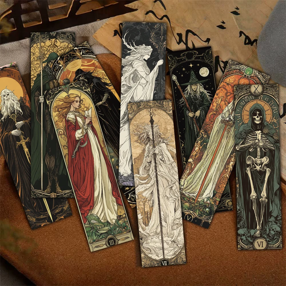 30PCS Wizard Bookmark Waterproof Background Reading Book Fashion Room Motorcycle Landscape Gift Creative Stationery Bookmark