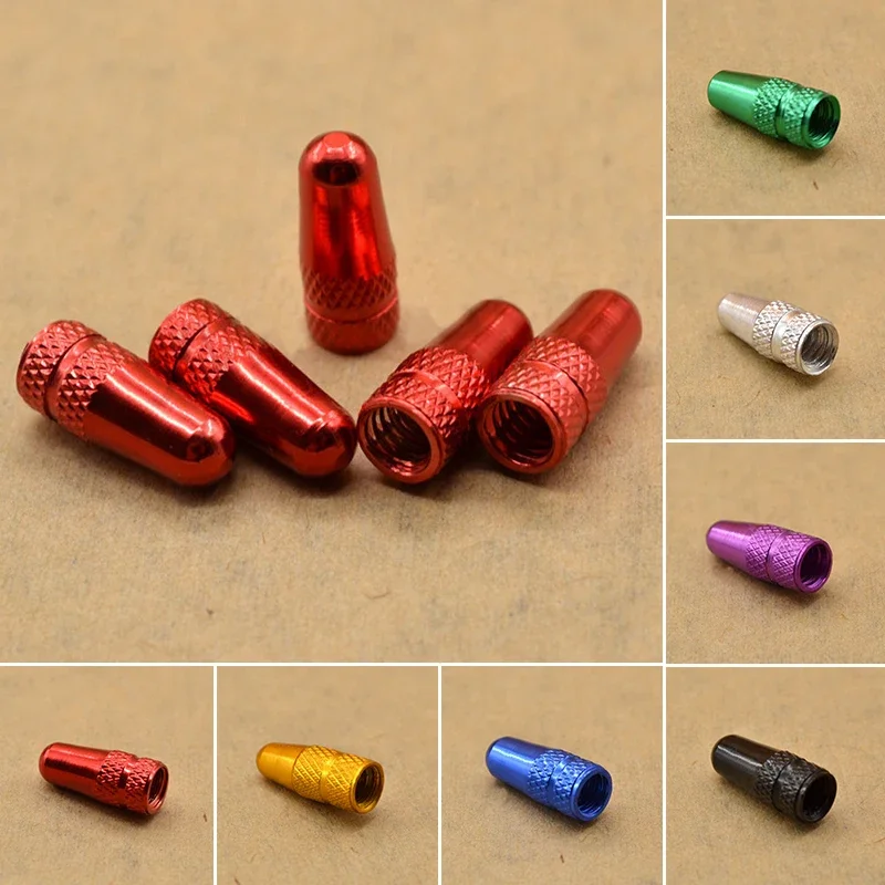 5pcs Bike Bicycle Air Valve Cap for Presta Valve Dust Cover for Wheel Rim Tyre Red/Purple/Green/Blue/Black/Gold/Silver