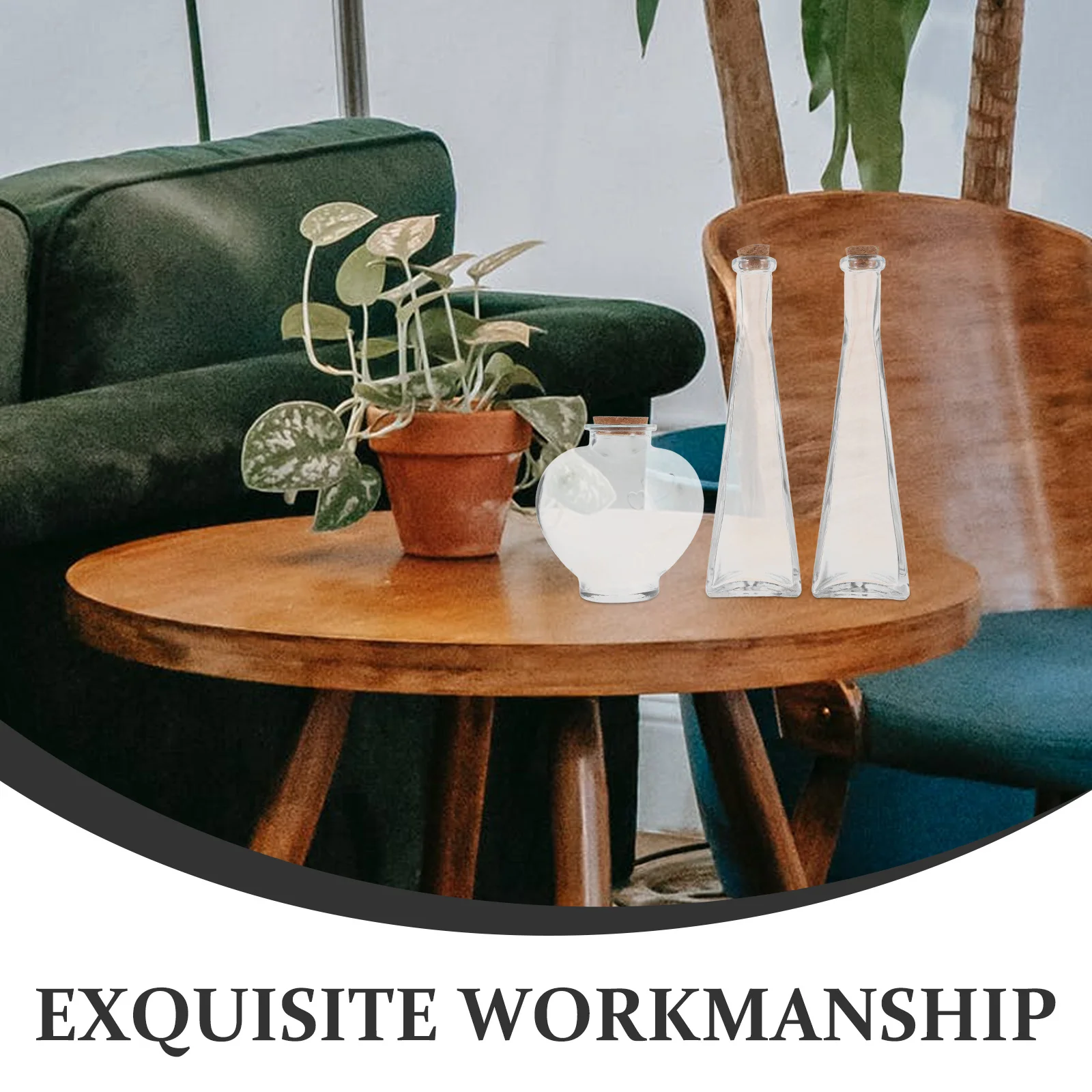 

3 Pcs Sand Bottle Wedding Ceremony Jar for Decoractive Container Decorative Bottles