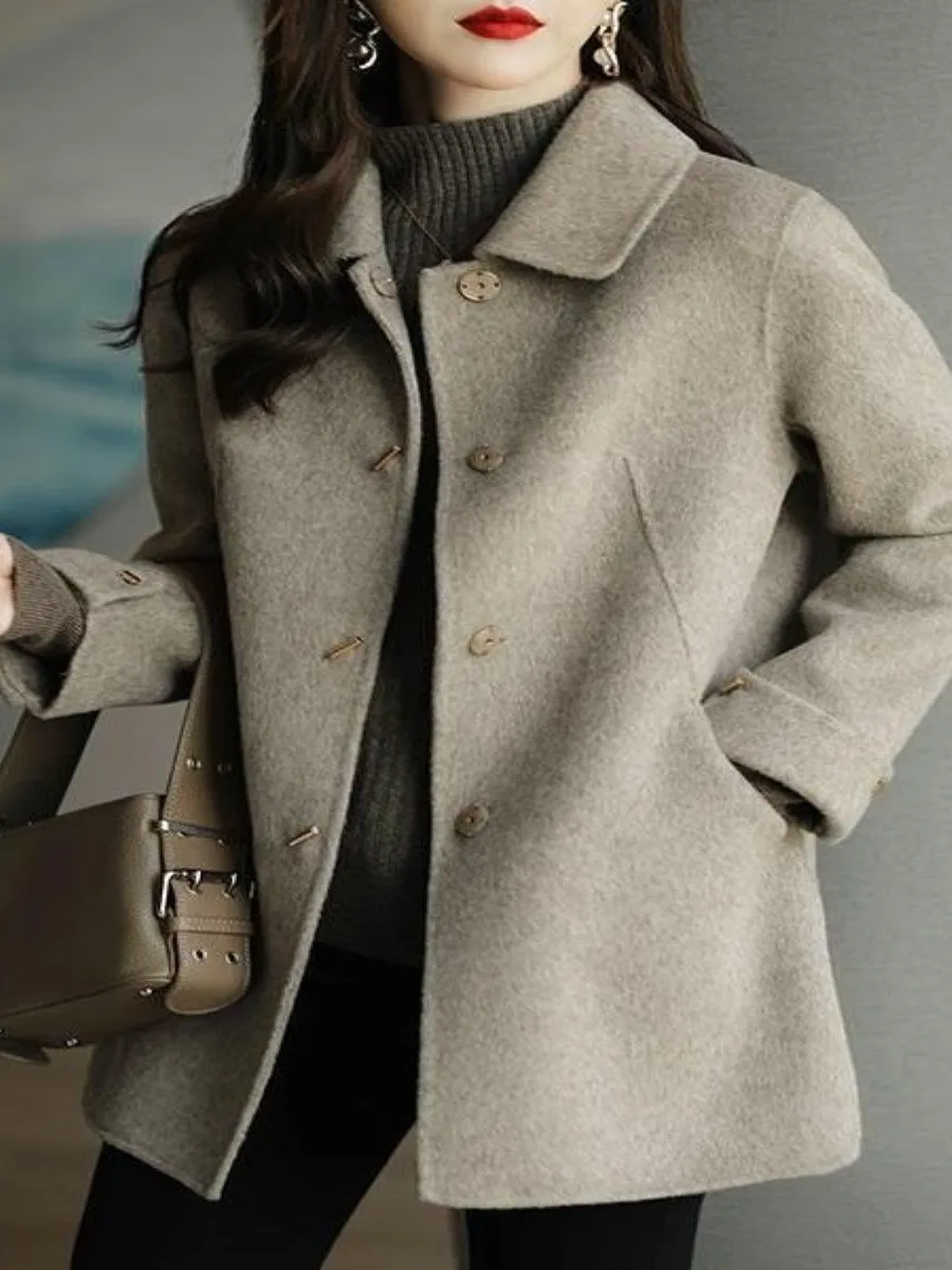 winter-2025-women's-casual-slimming-woolen-coat-top-multi-piece-set-versatile-fashionable-small-size-friendly-outerwear