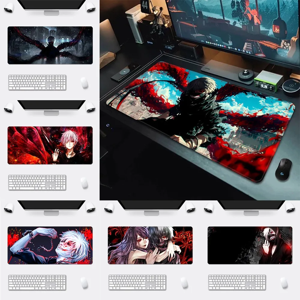 White Haired Blood Reaper Pattern Game Mousepad Large Pads Rubber Mouse Mat MousePad Desk Gaming Mousepad Cup Mat