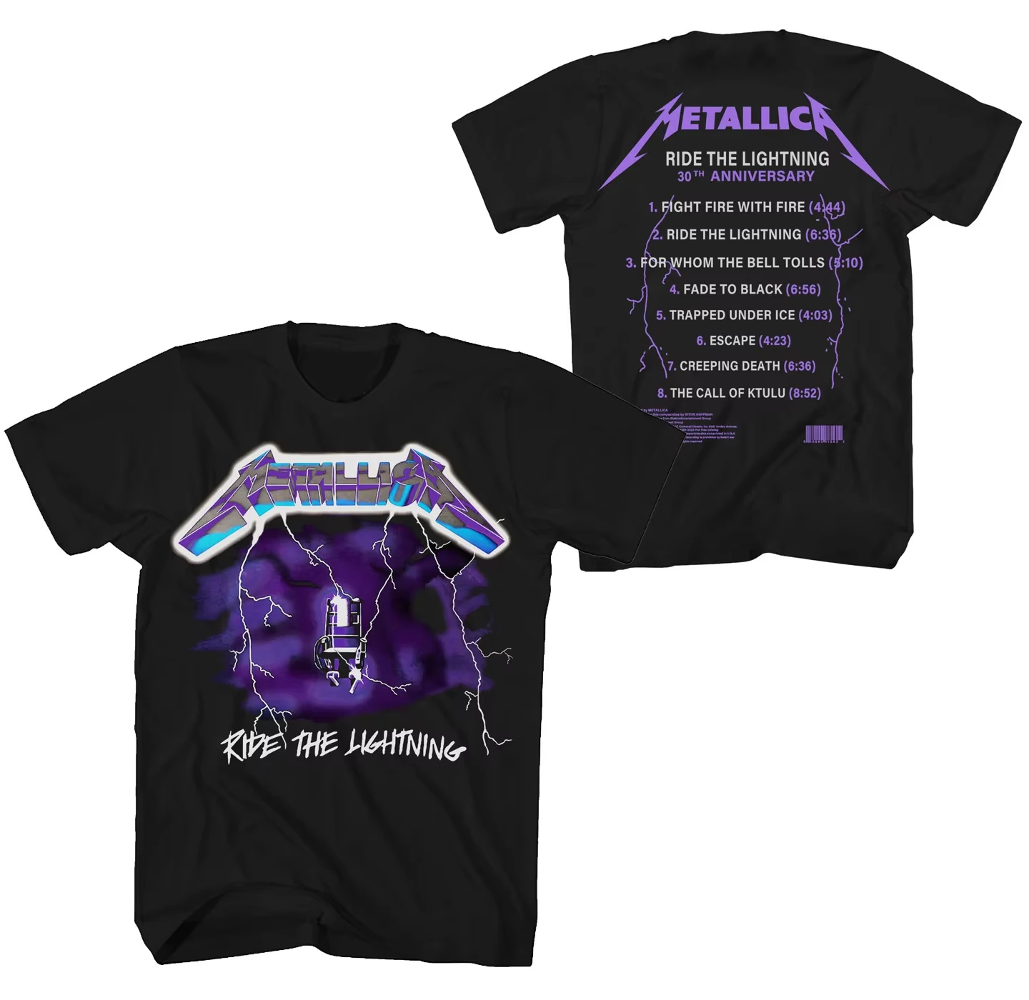 Metallica Rock Band Punk Metal Band T-Shirt Baumwolle Grafik-T-Shirt Herren Damen Sommer Streetwear – Detail 5
