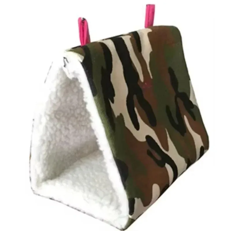 

TOPLIVING New Bird , Parrot Triangular Nest Bird , Small Pet Winter Warm Hammock, Multi-Color Optional.