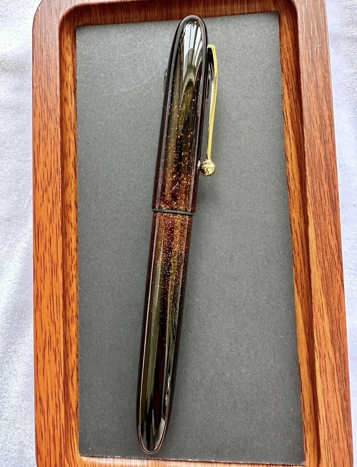 لا بنك الاستثمار القومي مجموعة يدوية ورنيش الحرفية مادة النحاس قلم حبر فقط حامل قلم للطيار 74/742/743 بحار 14K/21K البلاتين 3776