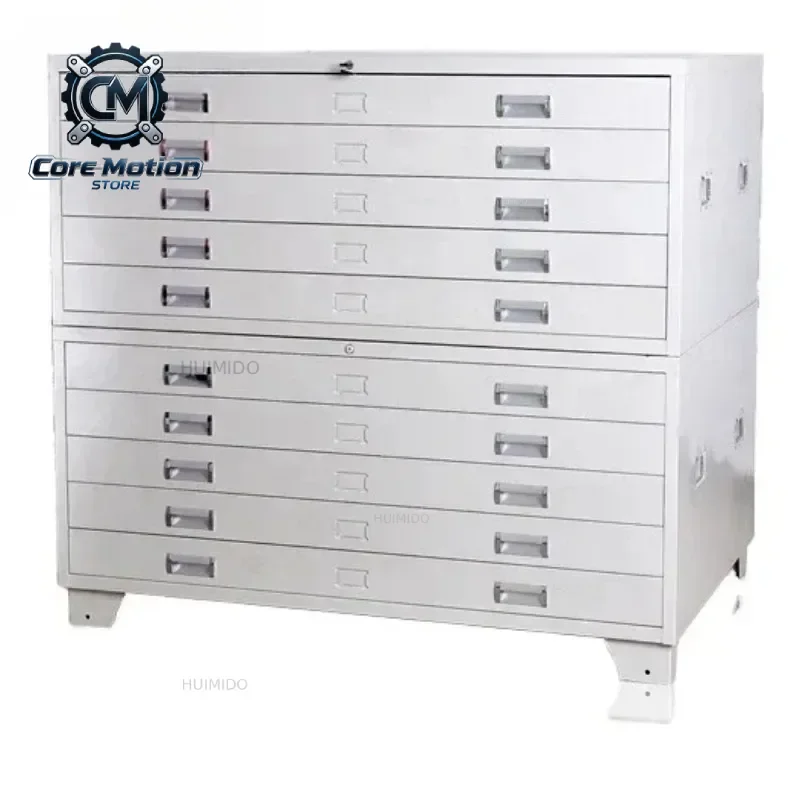 Paper Drawing Flat File Cabinet Horizontal Plan Map File Steel Storage Cabinet Metal Material
