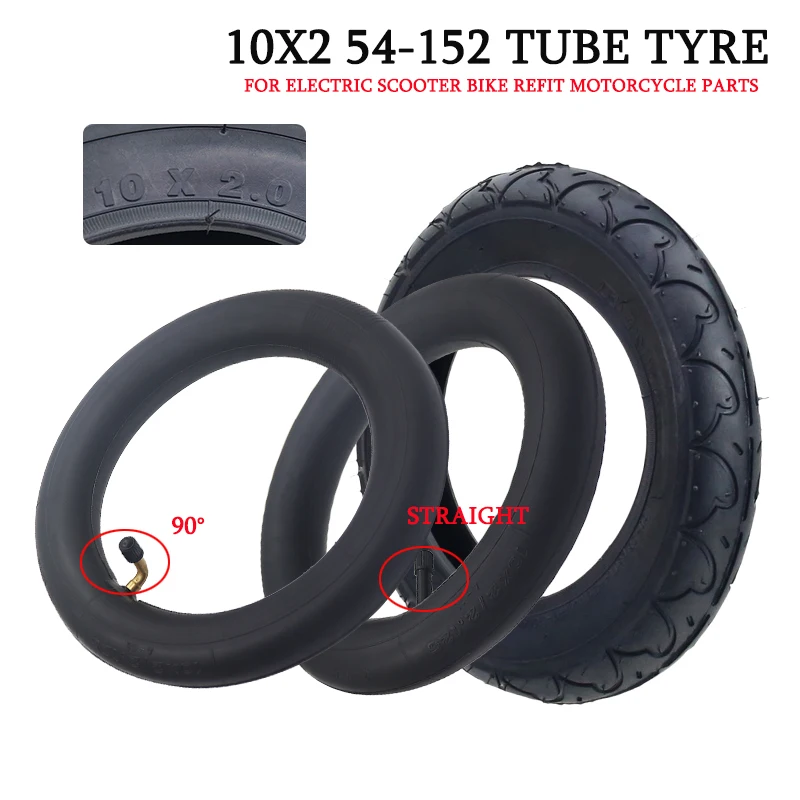 AliExpress High Quality 10x2.0 Rubber Tire Inner tube 10x2 (54-152) tyre for electric scooter bike Refit Motorcycle parts 10*2 wheel tyre