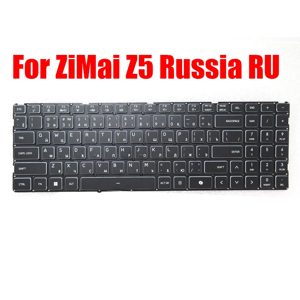

Russia RU Replacement Laptop Keyboard For MaiBenBen For ZiMai Z5 Black Without Backlit New