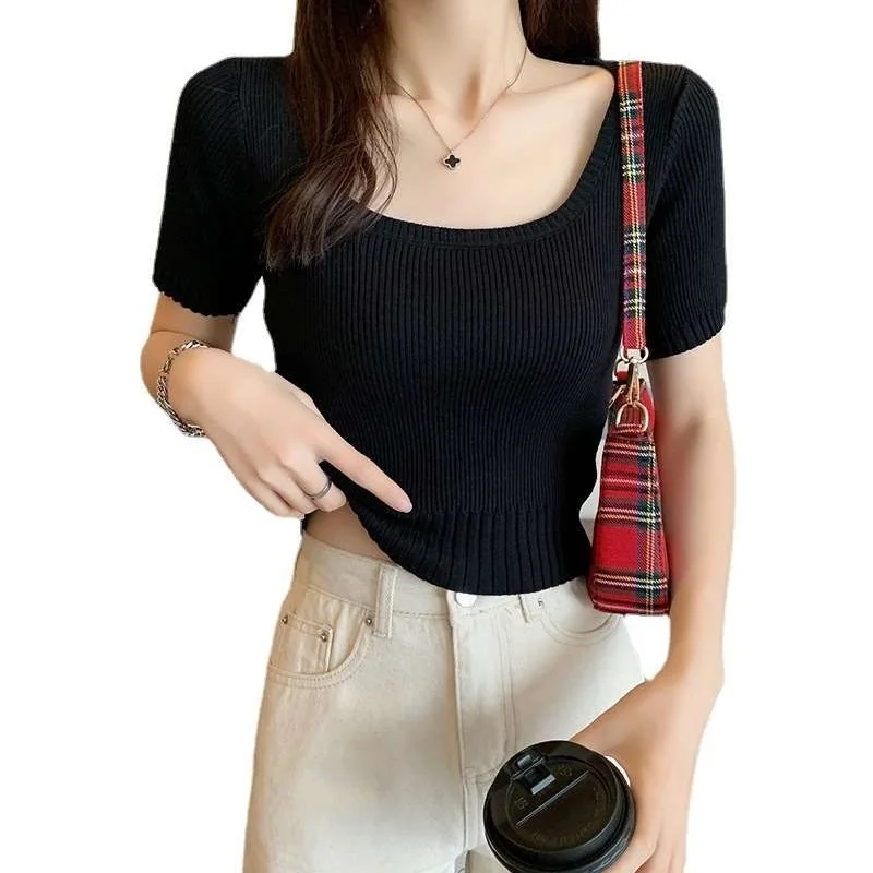 تي شيرت نسائي صيفي أبيض ort-Sved بتصميم جديد رقيق وخفيف الوزن للغاية من ألياف البوليستر عادي Sve مناسب