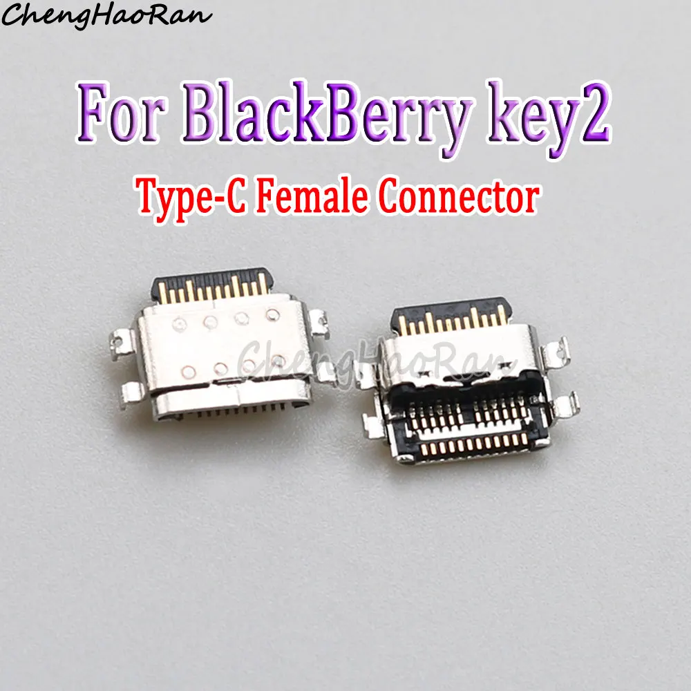 

1/2 Pcs Type-C USB Female Socket Power Charging Plug Interface For BlackBerry key2 Built-in tail Plug Charging Plug Connector