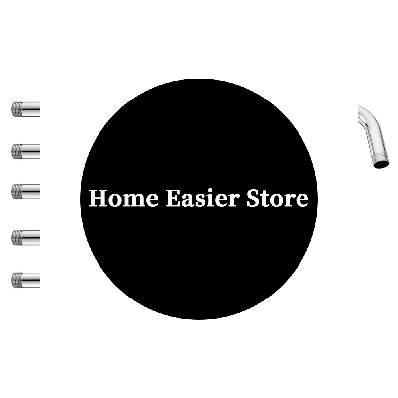 New 1PC Wall Shower Arm Rust Proof Shower Head Extension Pipe Stainless Steel Arm Bracket Bathroom Home Accessories