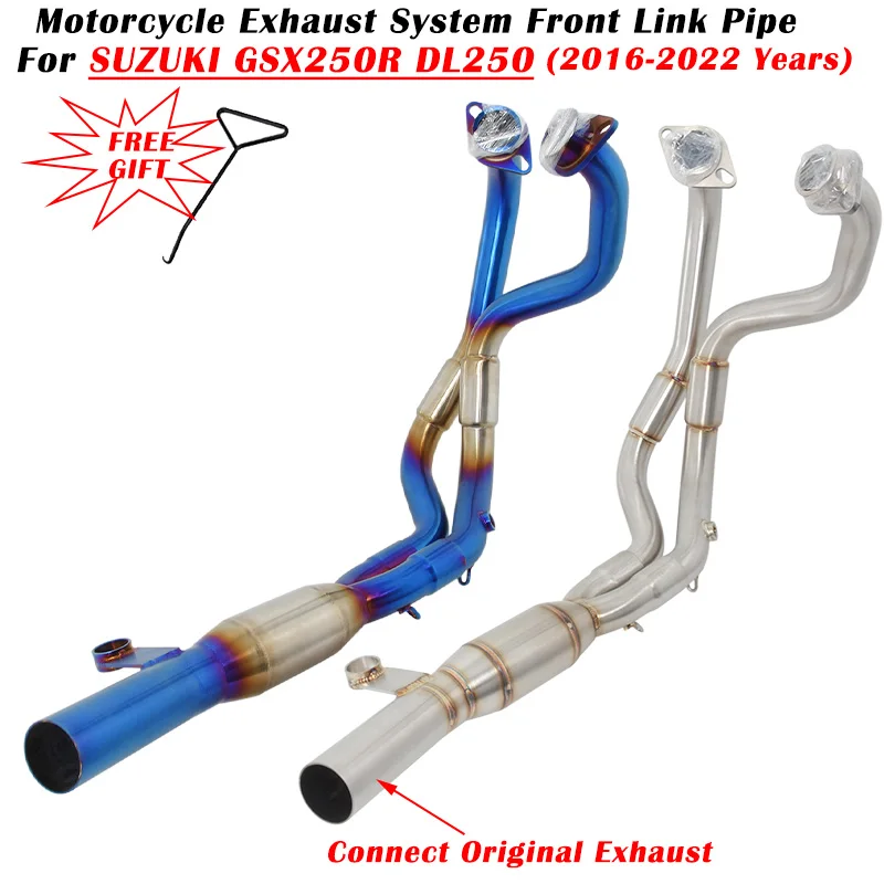 For SUZUKI GSX250R GSX250 GSX 250 250R DL250 2016 - 2021 2022 Motorcycle Exhaust Escape System Modified Muffler Front Link Pipe