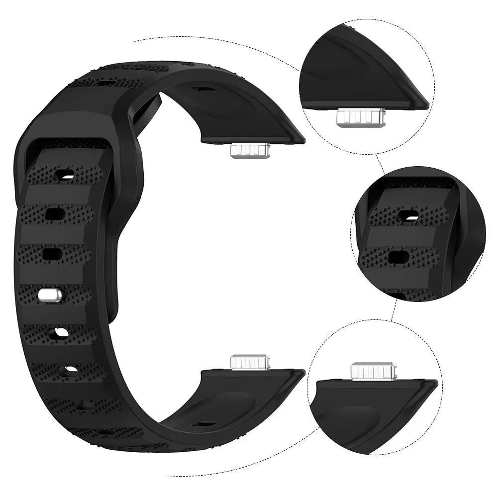Silicone Watchband Strap for Huawei Watch Fit 3 Smart Watch Sport Bracelet Watchband Correa Adjustable Watch Band Replacement