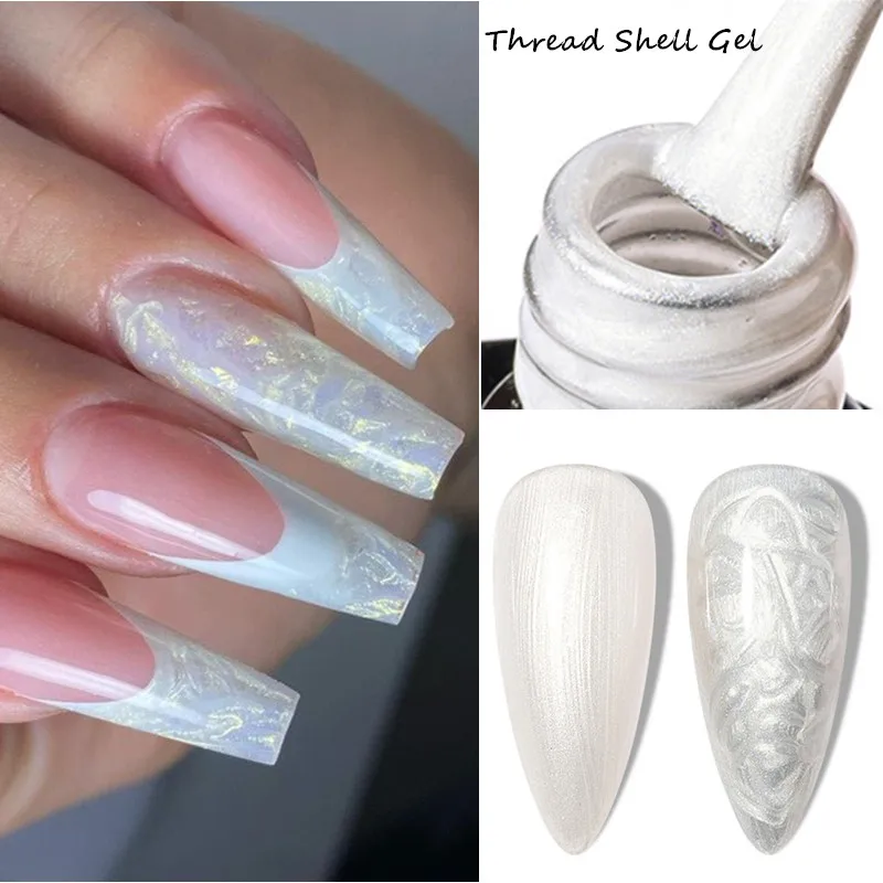 Mtssii Draad Shell Gel Nagellak Semi-Permanente Vernis UV Gel Base Top Coat Voor Nagels Polish Gel DIY Parel nagel Glitter Gel