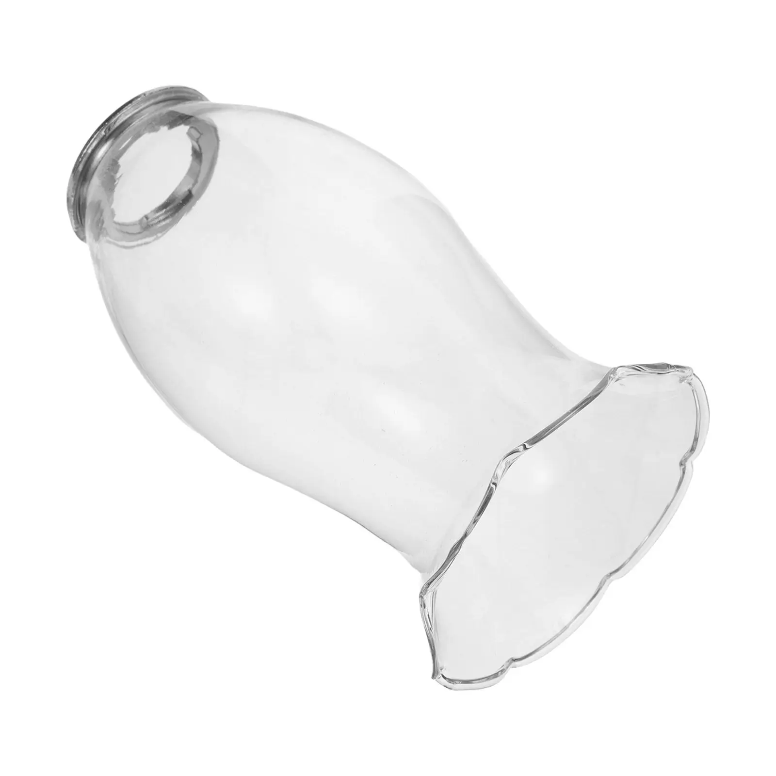 

Clear Glass Hurricane Holder Elegant Cylinder Design Windproof Stand for Wedding Party Home Decor Taper