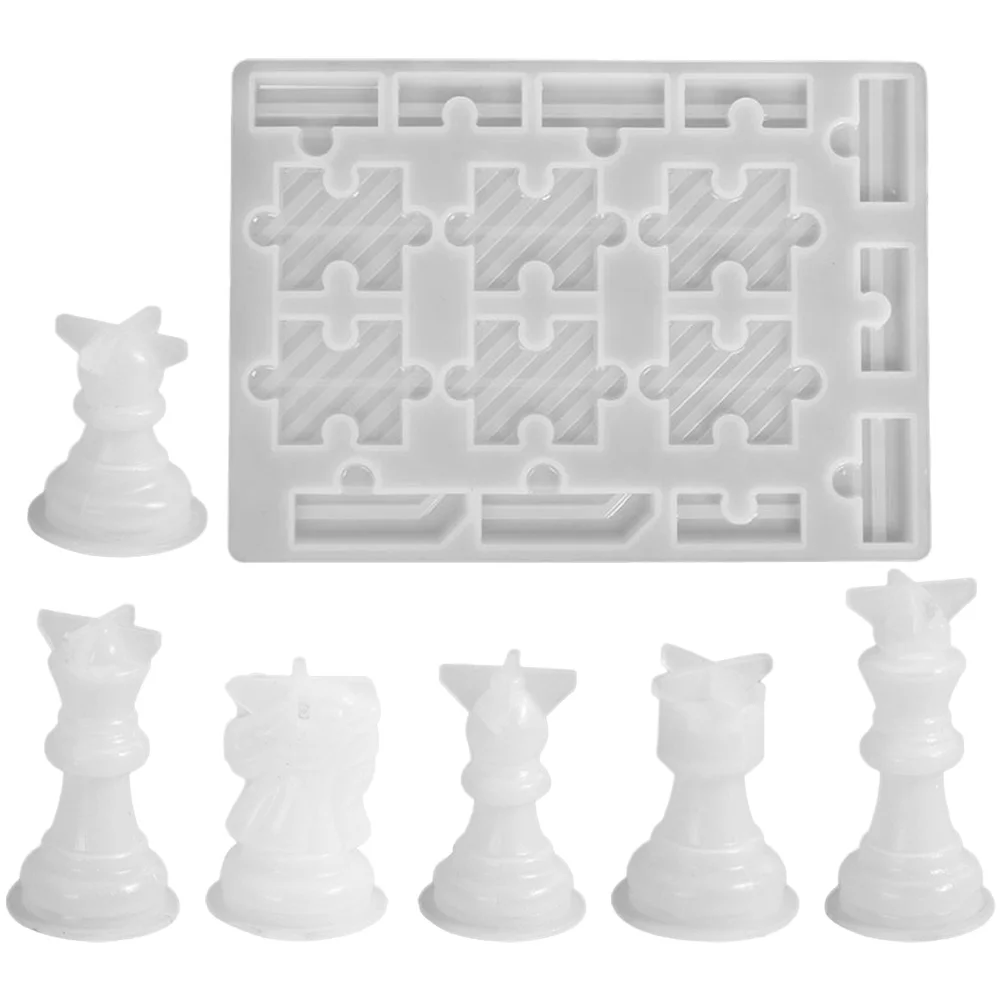 

Chocolate DIY Glue Mold Chess and Card Party Leisure Puzzle Board Game Soap Molds Magnetic Silica Gel