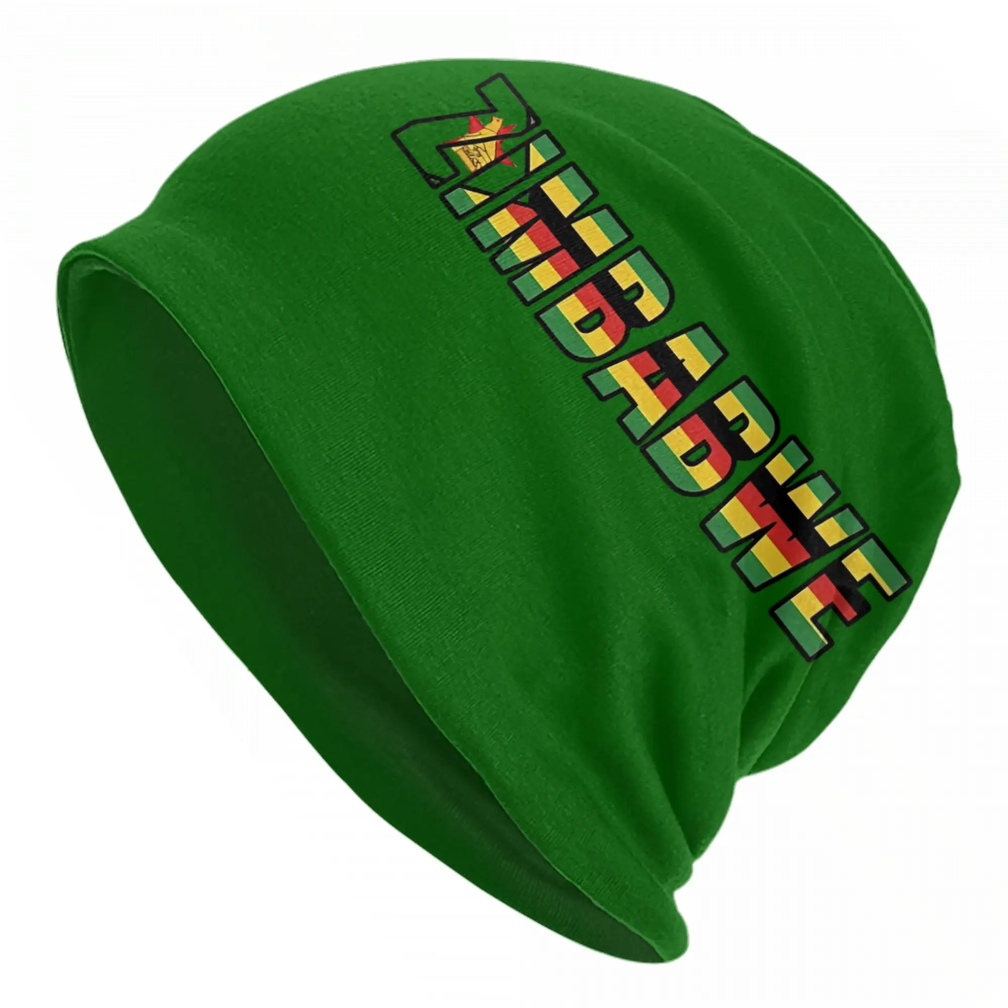 

Zimbabwe Flag Bonnet Hats Goth Outdoor Skullies Beanies Hat for Men Women Warm Dual-use Cap
