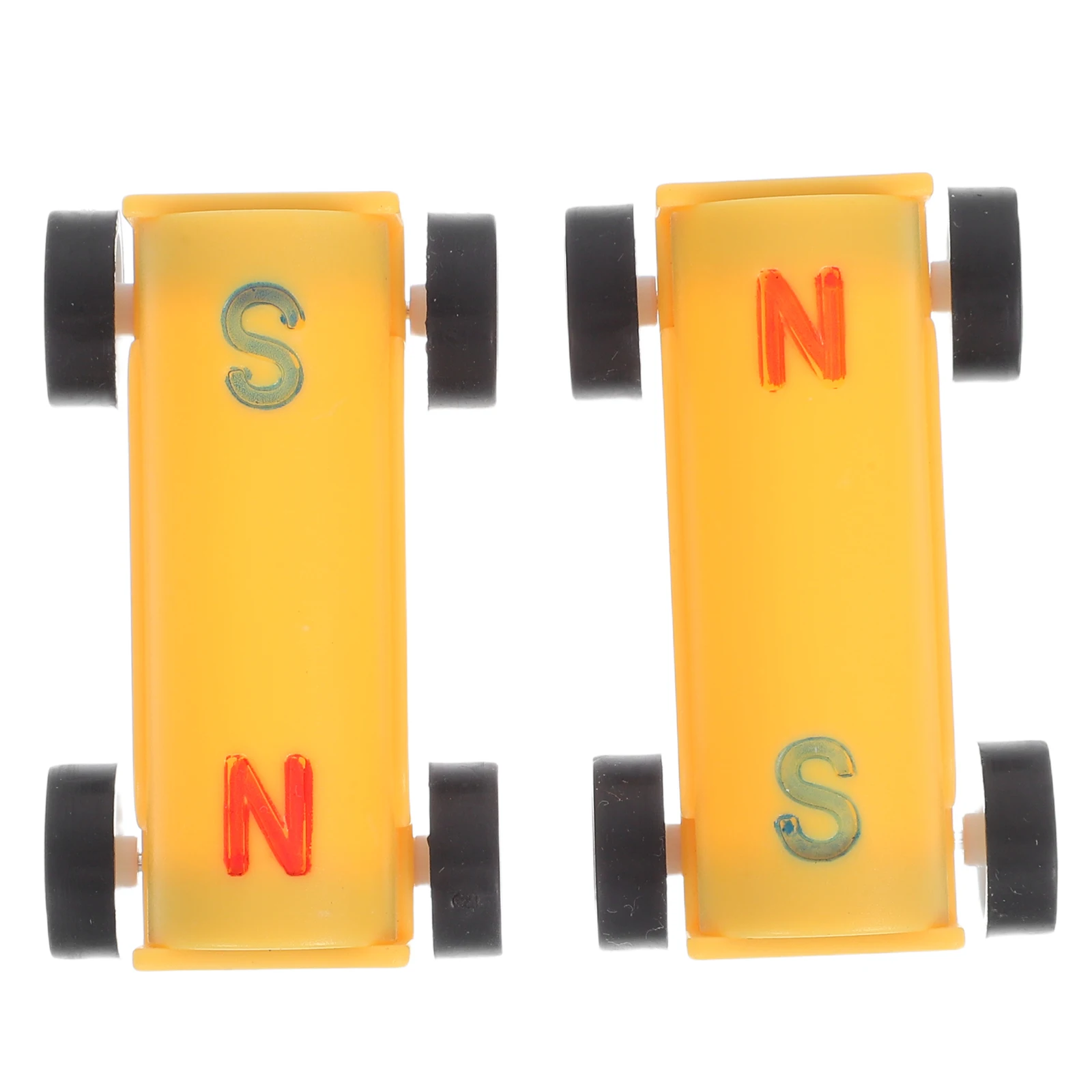 1セット磁気車科学キット子供向け実践的な物理学実験車両遊び時間学習ツール幼児教育STEMギフト