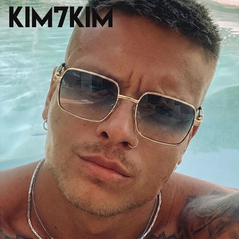 

Vintage Square Sunglasses Men 2026 Luxury Designer Steampunk Gradient Sun Glasses Hip Hop Fashion Driving Retro Eyewear Shades