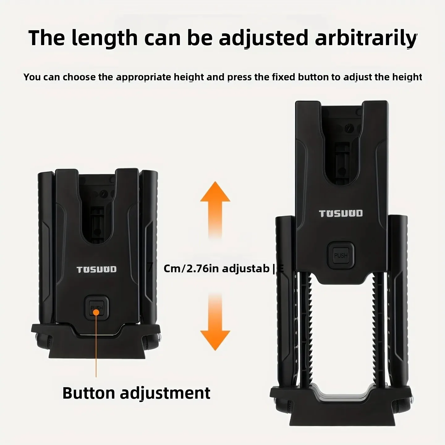 TOSUOD دراجة وقوف السيارات الرف المحمولة ارتفاع قابل للتعديل الدراجة مسنده صغير وخفيف الوزن المواد PA66 + ABS الدراجة الملحقات
