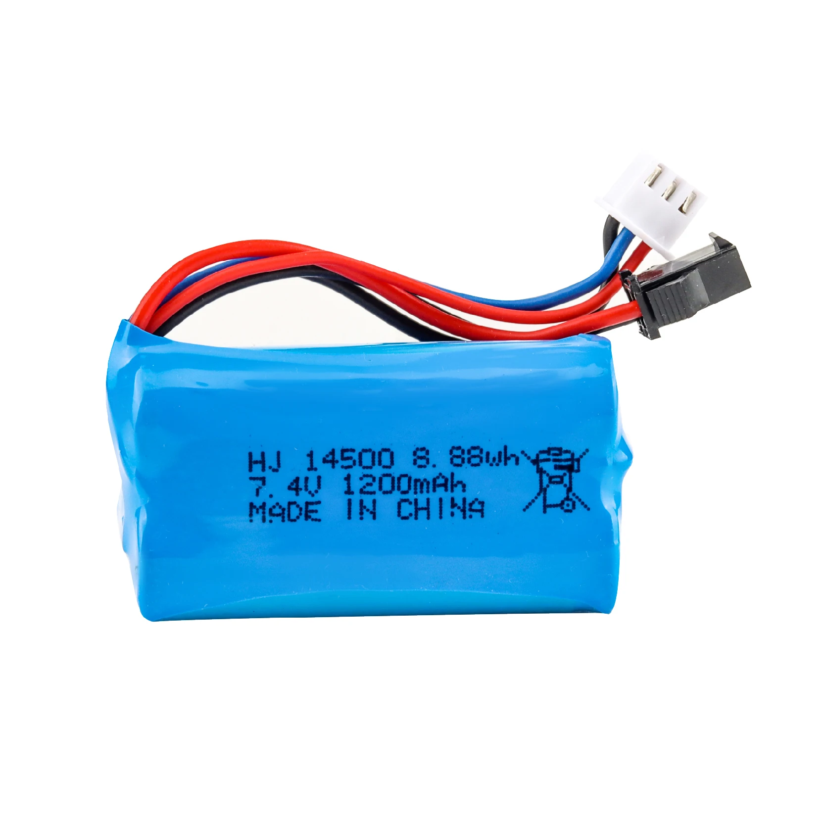 7.4v 1200mAh Rechargeable Li-ion Battery SM plug Battery For Electric Toys water bullet gun toys 7.4V Battery RC Toy