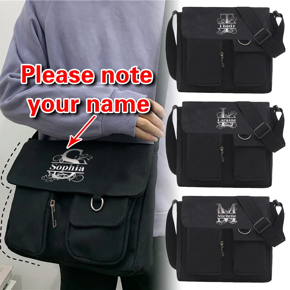 

Personalized Customized Name Eco-friendly Messenger Bag Portable Phone Pouch Fashion Crossbody Bags Multi-pocket Organizer Pack