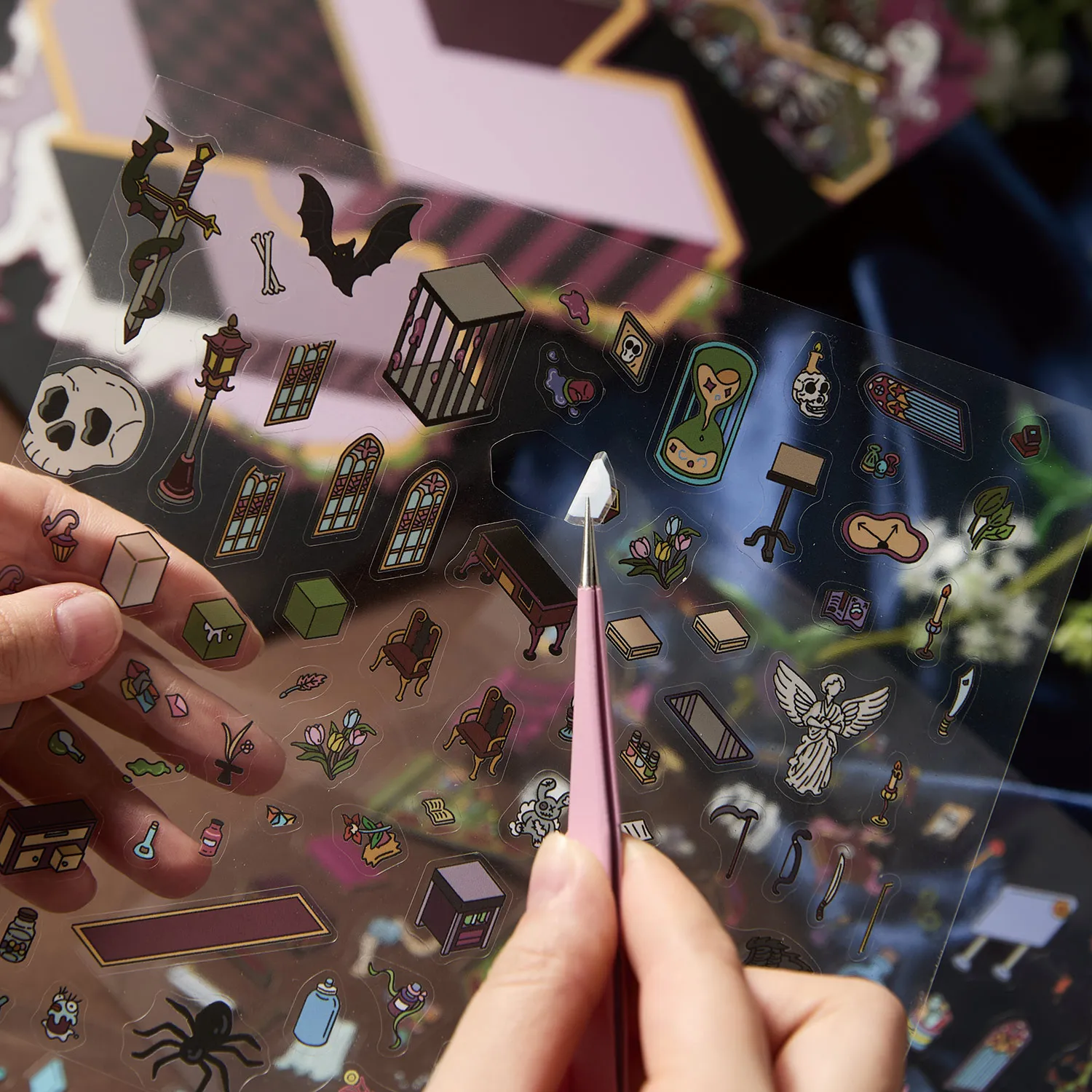 2.5D مشهد مصغر المناظر الطبيعية ملصقات الرابسودي سلسلة الضغط ألعاب تعليمية كتيب الديكور DIY المواد