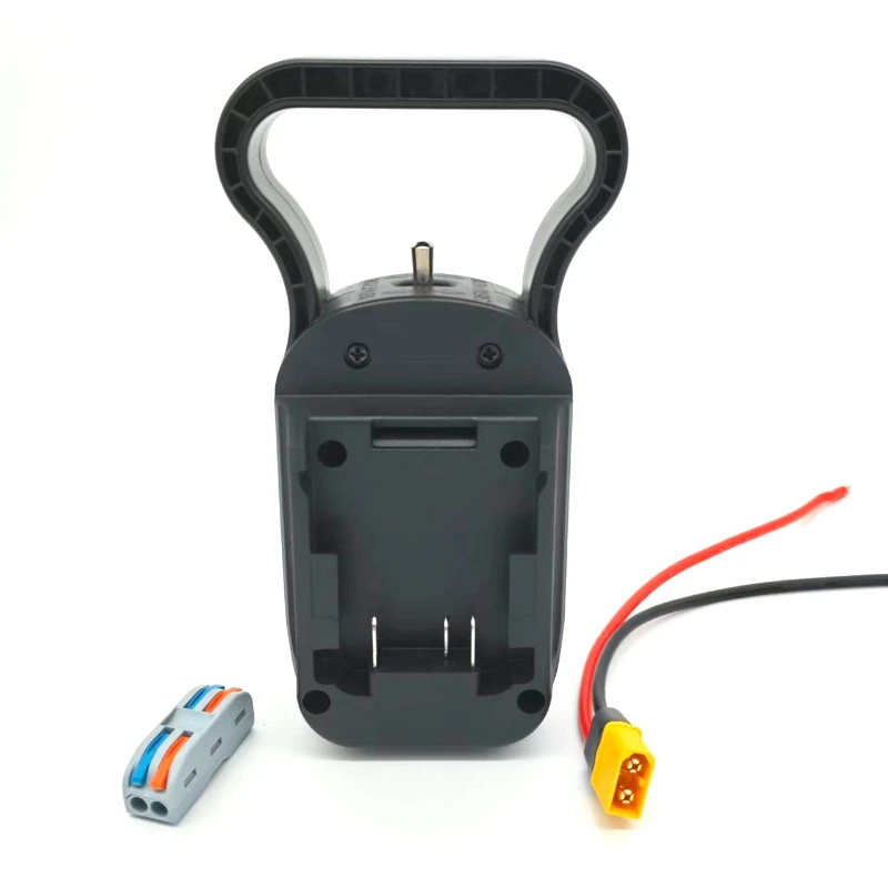 2-in-1 Power Wheel Battery Adapter with 14AWG Cables for DW 20V Batteries Dual Voltage Output with Fuse and Terminal Connectors