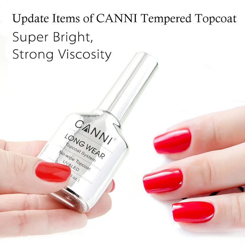 Canni 18 ml Big Size Long Wear Diamond No Wipe Top Coat Peel Off Base Coat Nagelmaniküre Soak Off UV LED TPO FREE Gel Polish – Detail 8