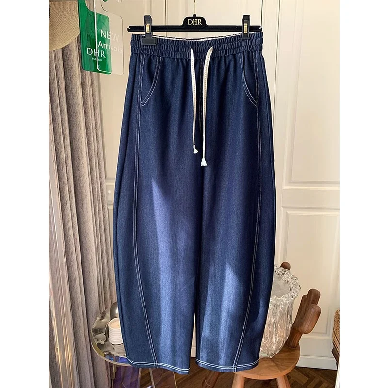 

Джинсы-бананы американского стиля больших размеров (до 300 фунтов), унисекс, летние, с высокой талией, широкие штанины, прямой крой, износостойкие