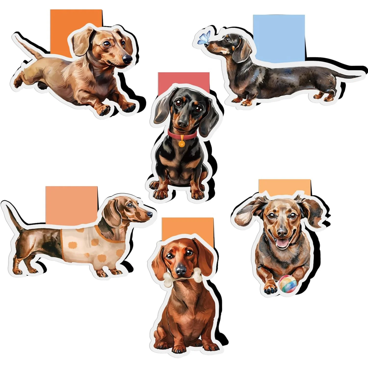 6/12 Darcy Dog Themed Waterproof Magnetic bookmarks, The Perfect Gift For Dog lovers, Perfect For Use In Offices And Schools