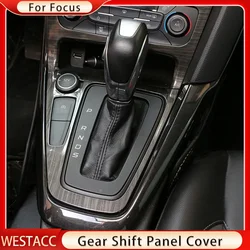 Car Gear Shift Knob Panel Trim Decoration Frame Cover for Ford Focus 3 MK 3 2015-2018 LHD Gear Decoration Sticker Accessories