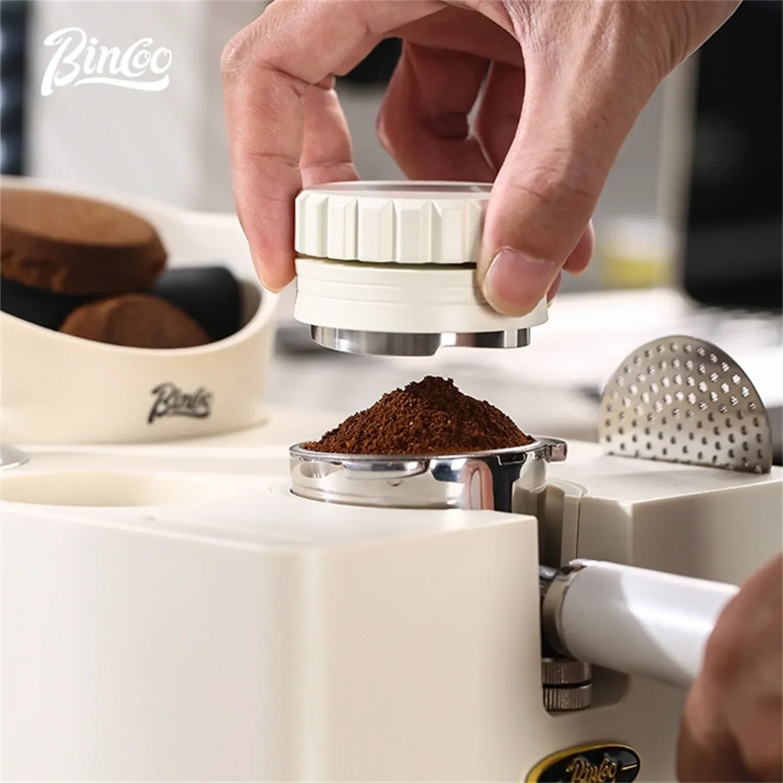 Bincoo Coffee powder press Elastic powder press hammer cloth powder home Espresso machine 51/58mm universal