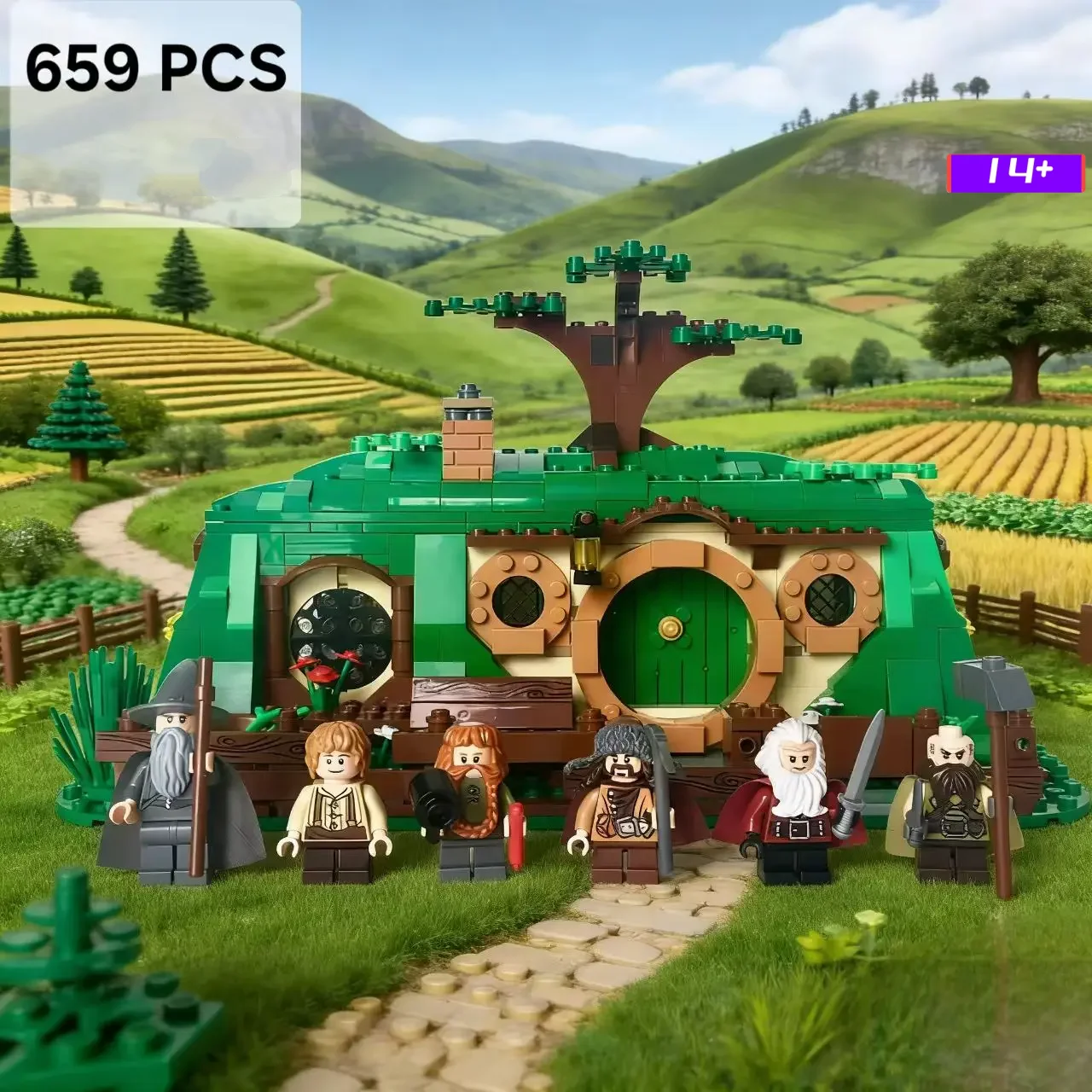 

2026 The Unexpected Journey 79003 Building Blocks Sets Suitable for Birthday Gifts Compatible with Legoed Particles 652pcs