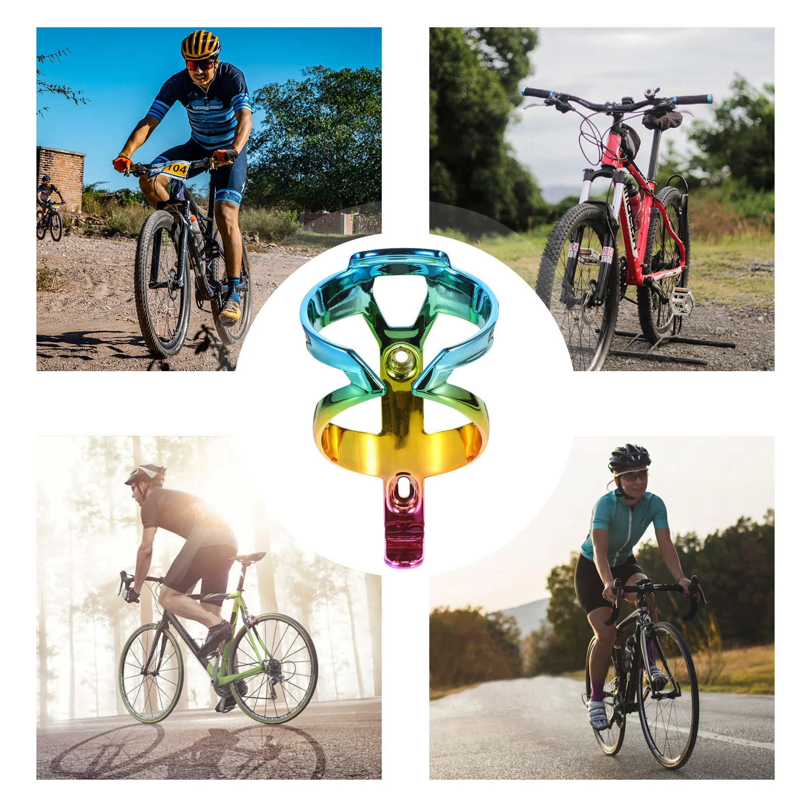 

Bike Water Bottle Holder Stylish Rustproof Design For Mountain Folding Bike Cycling Storage Rack Water Bottle Cage