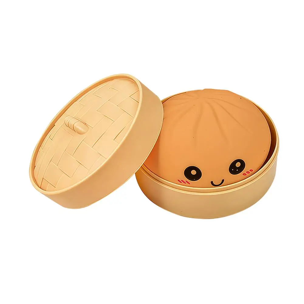 Glitter Dumpling Stressballen 2026 Virale Fidget Toy Kleurrijke Simulatie Gestoomde Bolletje Ontspanningsspeelgoed tegen Angst