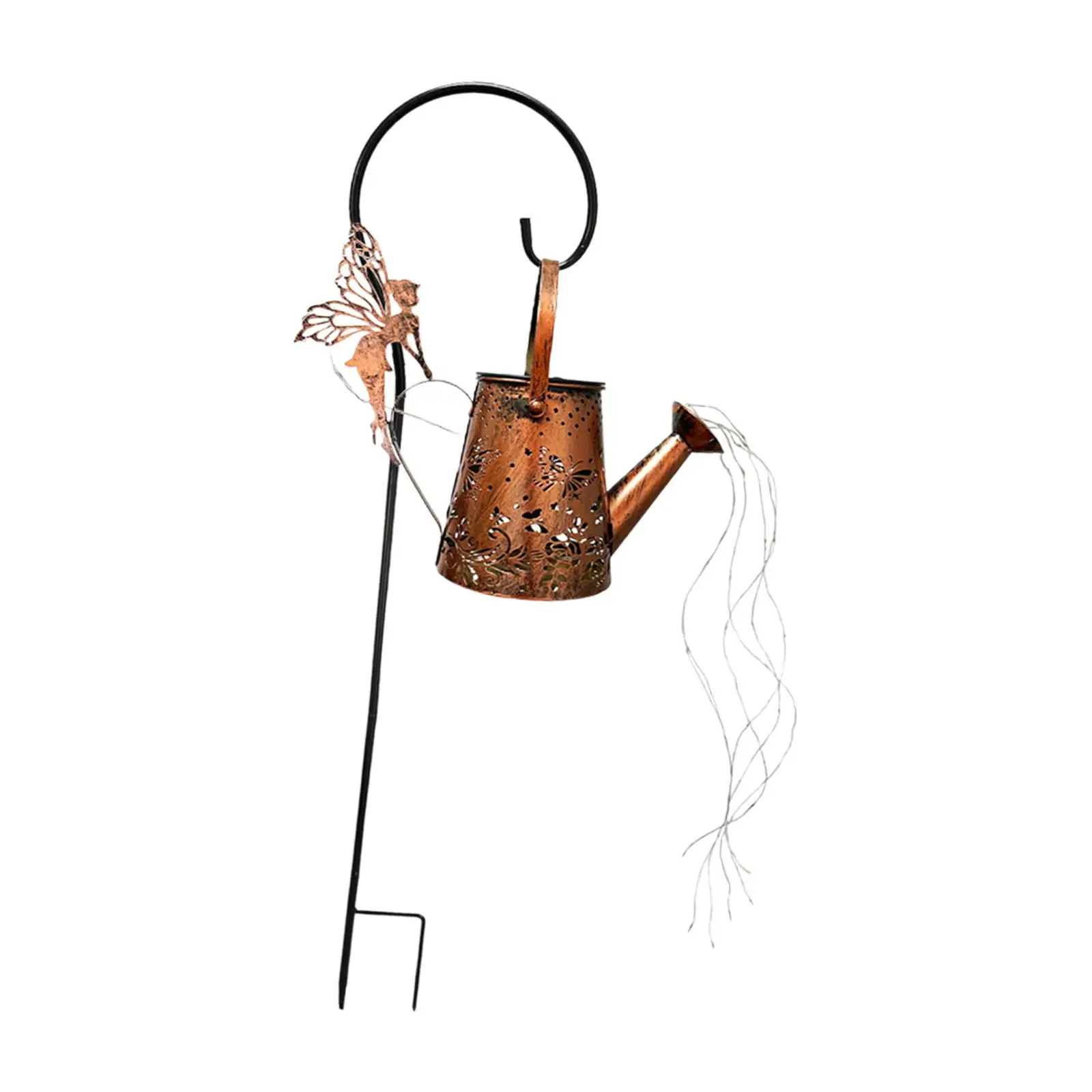 Solar Watering Kettle Lamp, Stake Light, Luz de paisagem para pátio, quintal, jardim