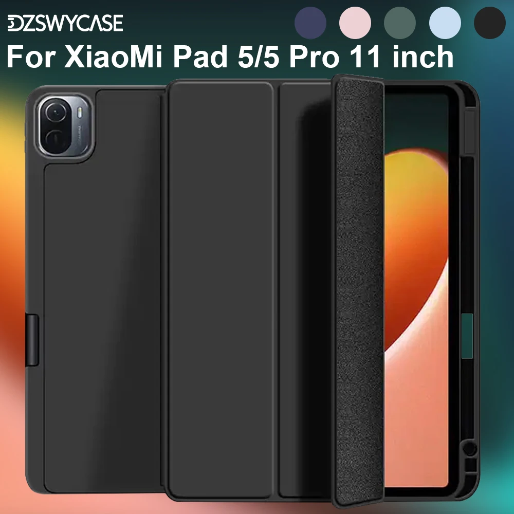 Silicone for XiaoMi Pad 5/5 Pro 11 inch 2021 Case, with Penc