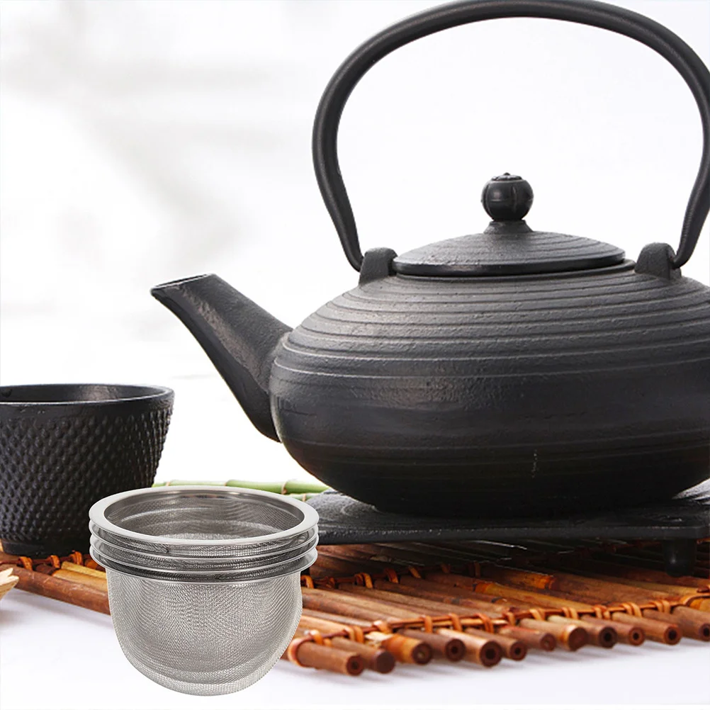 

4Pcs Stainless Steel Tea Infuser Fine Filter Mesh Replacement Tea Pot Insert Leaves Strainer Accessories Teapot Infusers