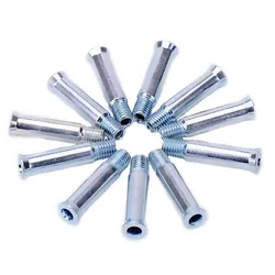 35mm 37mm Axle Roller Skates Parts 8 pcs/lot Axle Sleeve Iron Galvanizing Skates Screw For SEBA HIGH KSJ IGOR TRIX