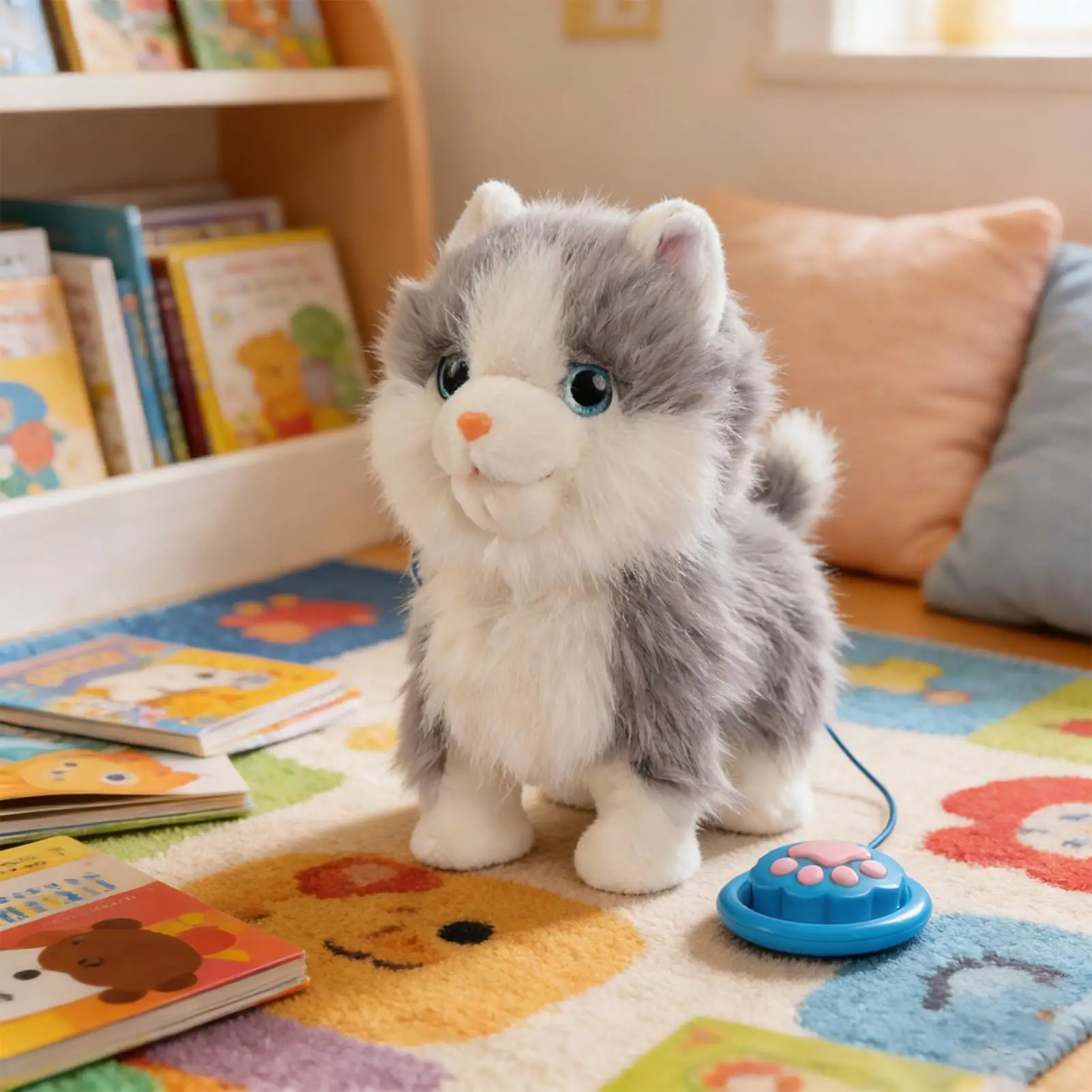 전기 플러시 강아지 꼬리 흔드는 노래하는 동반자 동물 인터랙티브 전자 애완동물 플러시 장난감 어린이용