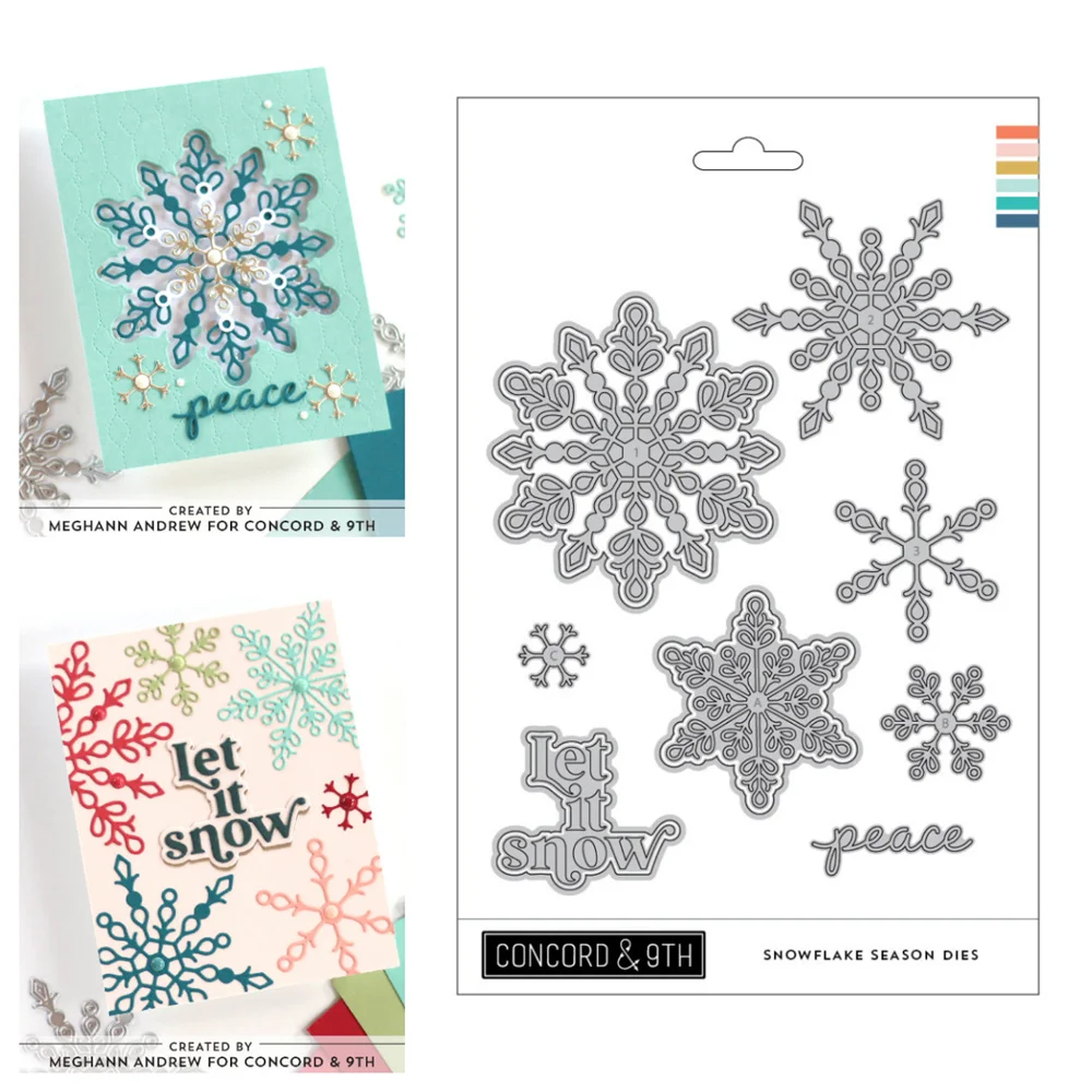 Weihnachtliche Grüße, dekorative Weihnachts- und immergrüne Motive, Metall-Stanzformen, DIY-Kartenherstellung, Papier, Concord & 9. September 2026
