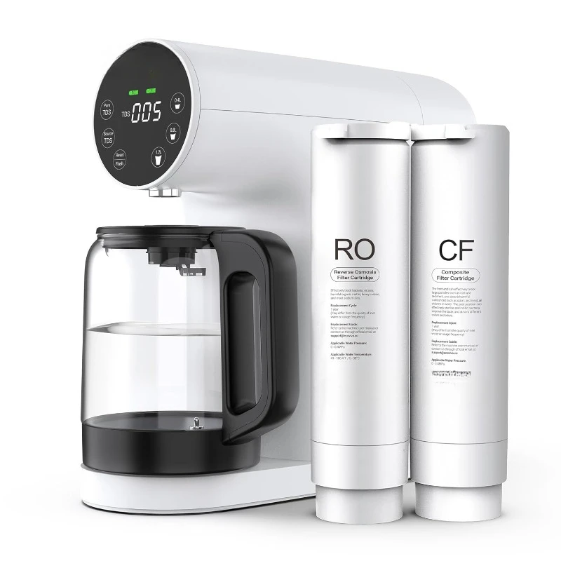 

Countertop Portable RO Water Filter Purifier with 5 Stage Filtration,3:1 Pure To Drain, TDS Monitor,Faster Delivery Flow