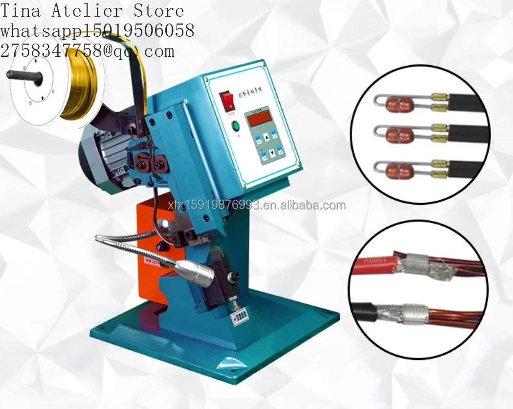 XFX-Intelligent Semi-Automatic Pedal Cable Manufacturing Equipment Feeding Mute Copper Strip Wire Stripping Crimping Machine