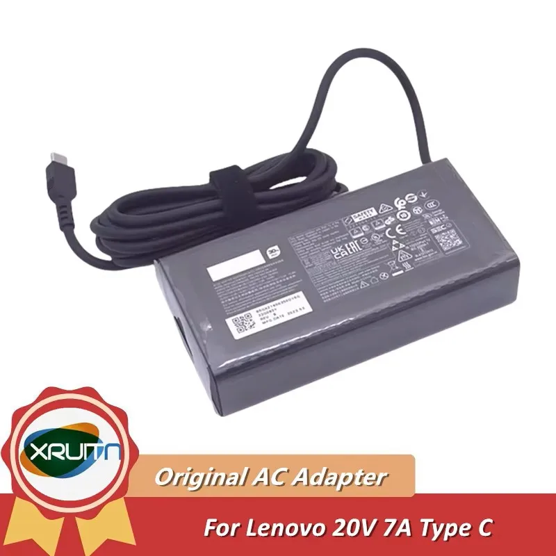 Type-C 140W 20V 7A Original Laptop AC Adapter Charger For Lenovo Yoga Pro 7 14AHP9 USB-C PD Power Supply ADL140YDC3A ADL140YLC3A