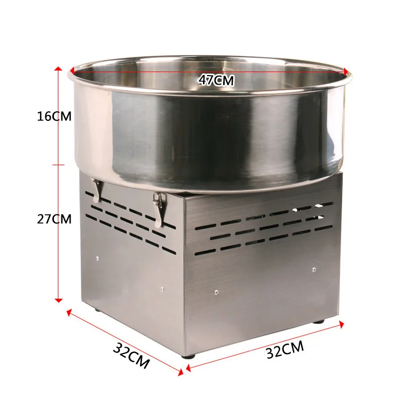 ماكينة حلوى القطن الكهربائية المصنوعة من الفولاذ المقاوم للصدأ ماكينة صنع الوجبات الخفيفة على شكل زهرة للحفلات