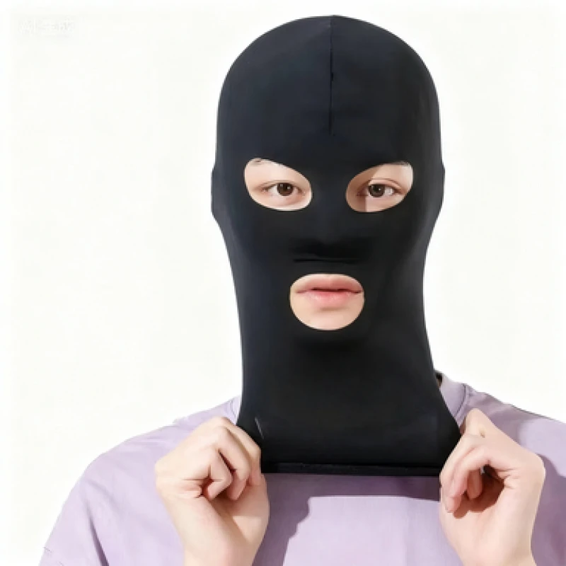 

Summer Head Cover Mask Men Riding Sun Protection Full Face Ultra-thin Motorcycle Windproof UV Protection Ice Silk Sun Hat Women