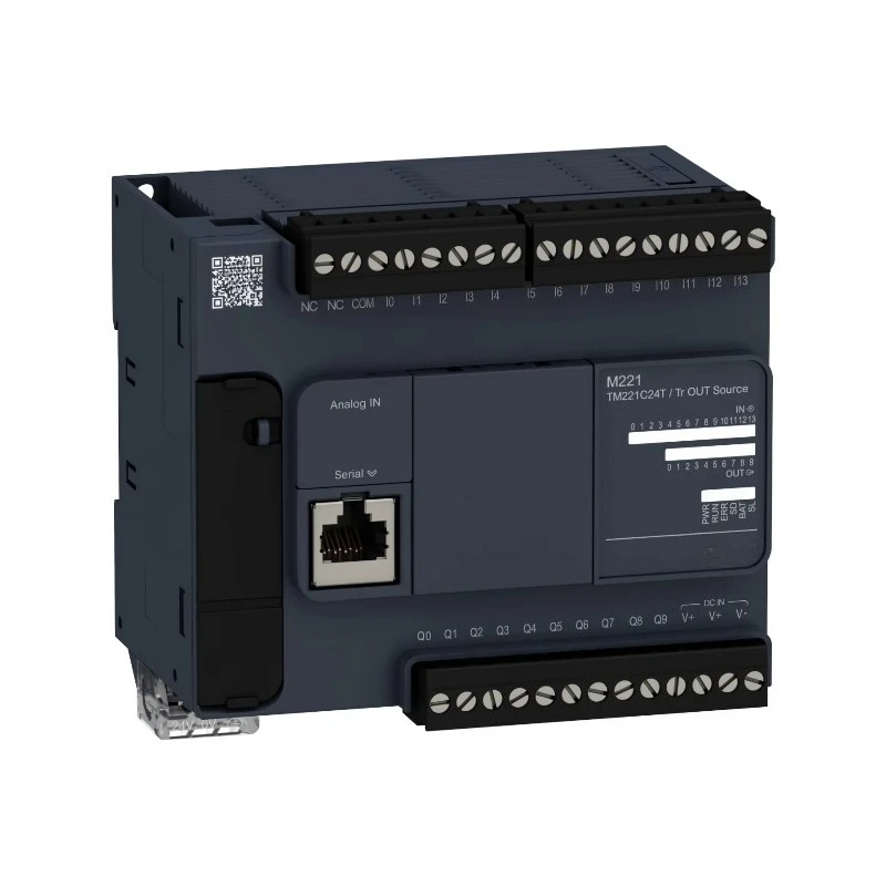 2026 Original M221 PLC Logic Controller 24 Points Transistor Output Module TM221C24T