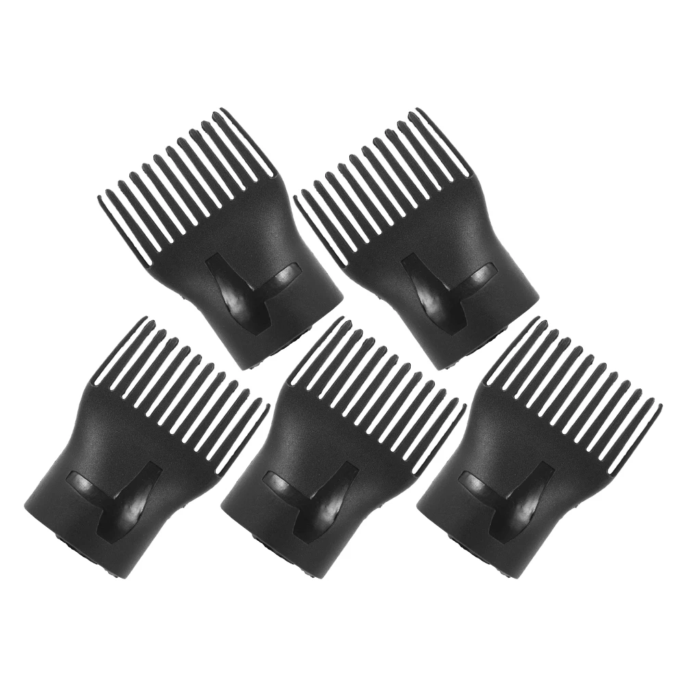 

5Pcs Blow Dryer Comb Nozzle High Temperature Resistant Hair Styling Attachment for Salon Home Use Detangling Fine Curly Hair